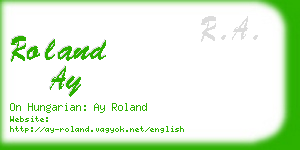 roland ay business card